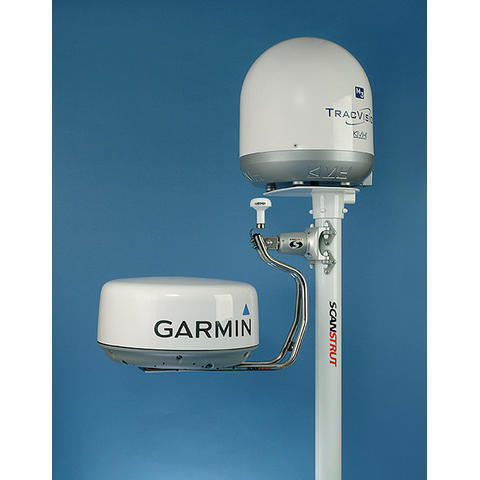 Scanstrut DLMP1-30F Selv nivellerende radarmast for dobbelt montering