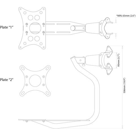 Scanstrut LMM-1 Selvnivellerende Mast Mount