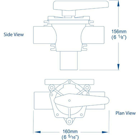 DV5606 Whale omskifterventil 38mm