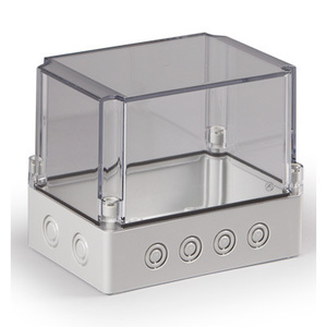 Barrier Enclosure 125x175x150 clear with knockouts (Upto 4 barriers)